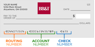 how to find my bb&t routing number