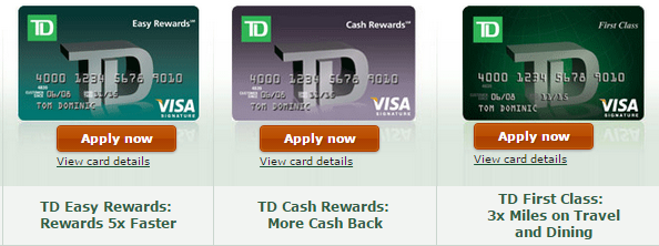 TD Bank Credit Cards Online Banking