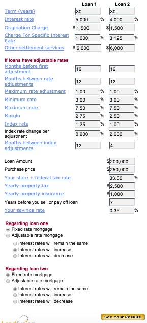 Which Loan is Better Calculator