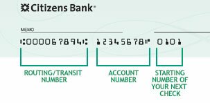 Citizens Bank Wiring Instructions